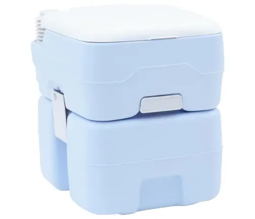 Pārvietojamā Tualetes Gaisma, Zila Un Balta, Plastmasa, 20 L Vidaxl