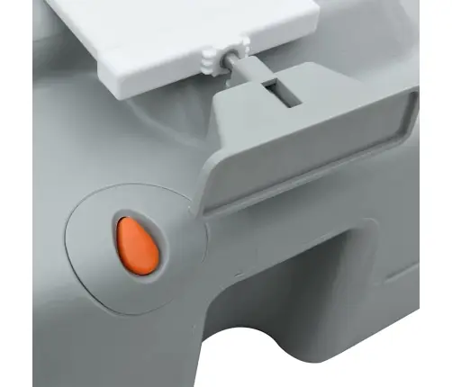 Kempinga Tualete Pārvietojama Pelēka 10L Dzeramais Ūdens 20L Atkritumu Tvertne Vidaxl