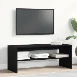Telerikapp Must Tamm 100X40X40 Cm Engineered Wood