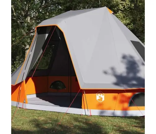 Ģimenes Namiņš Tipi Pelēks Un Apelsīns 6 Cilvēkiem Ūdensnecaurlaidīgs Vidaxl