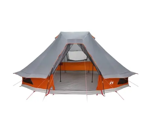 Ģimenes Namiņš Tipi Pelēks Un Apelsīns 6 Cilvēkiem Ūdensnecaurlaidīgs Vidaxl