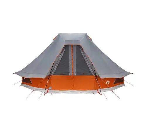 Ģimenes Namiņš Tipi Pelēks Un Apelsīns 6 Cilvēkiem Ūdensnecaurlaidīgs Vidaxl