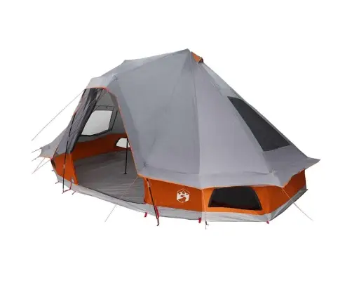 Ģimenes Namiņš Tipi Pelēks Un Apelsīns 6 Cilvēkiem Ūdensnecaurlaidīgs Vidaxl