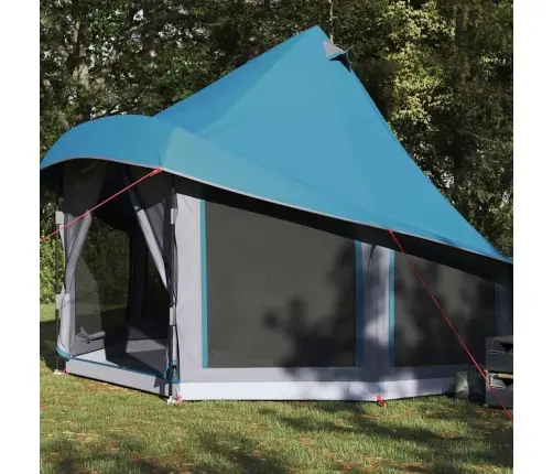 Ģimenes Telts Tipi Zila Sešām Personām Ūdensnecaurlaidīga Vidaxl