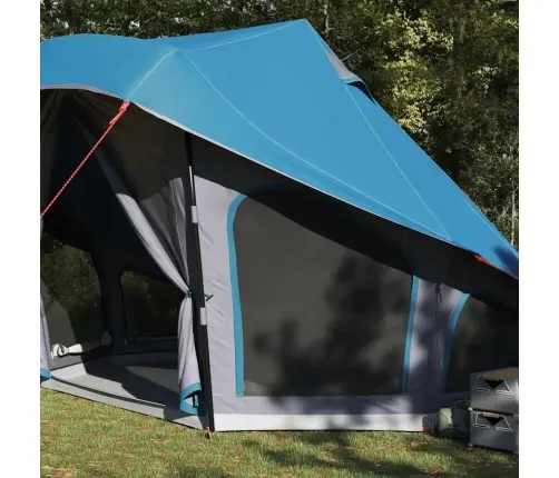Ģimenes Telts Tipi Zila 10 Cilvēku Ūdensizturīga Vidaxl