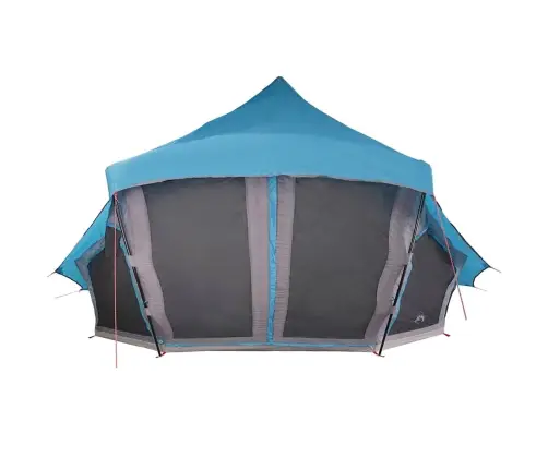 Ģimenes Telts Tipi Zila 10 Cilvēku Ūdensizturīga Vidaxl