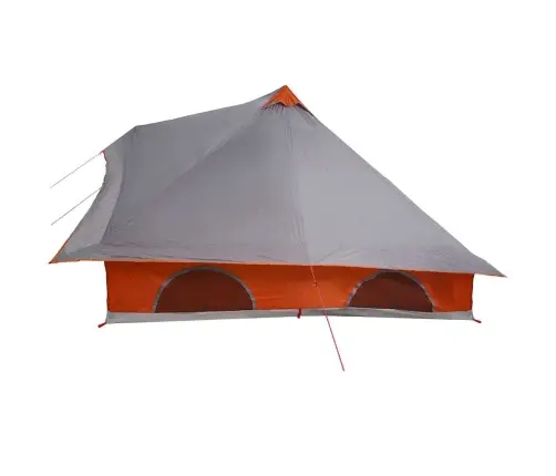 Ģimenes Telts Tipi Pelēka Un Oranža 8-Cilvēku Ūdensizturīga Vidaxl