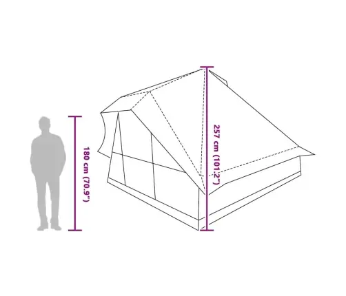 Pere Tipi Telk Katusega Hall Ja Oranž 364 X 281 X 257 Cm