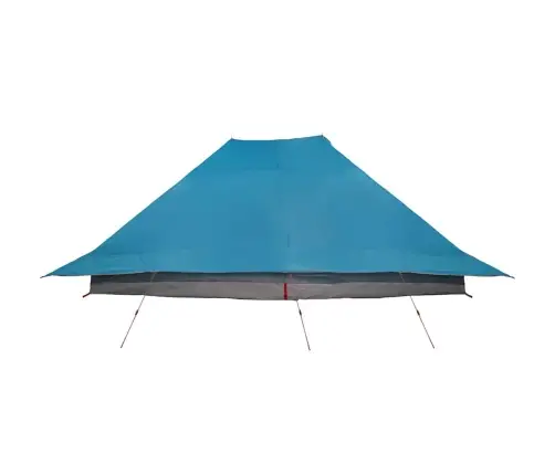 Ģimenes Telts Ar Paplašinātu Pārklāju - Zila - 12-Personu Ūdensnecaurlaidīga Vidaxl