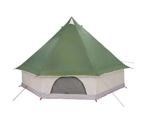 Ģimenes Telts Tipi Zaļā 8 Cilvēkiem Ūdensnecaurlaidīga Vidaxl