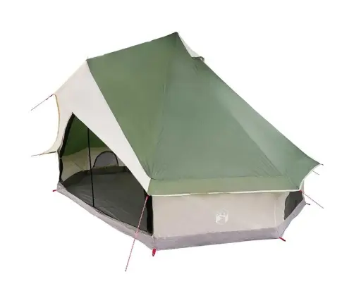 Ģimenes Telts Tipi Zaļā 8 Cilvēkiem Ūdensnecaurlaidīga Vidaxl