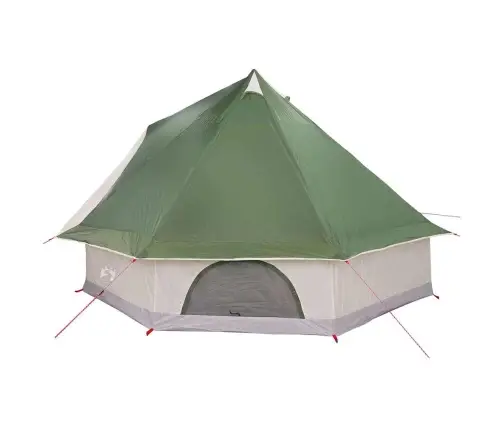 Ģimenes Telts Tipi Zaļā 8 Cilvēkiem Ūdensnecaurlaidīga Vidaxl