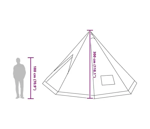 Pere Tipi Telk Katusega Sinine Ja Hall 560 X 560 X 300 Cm