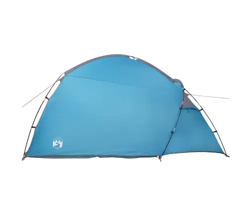 Telts Ar Jumtu Zila Vidējs Poliesters Un Stiklašķiedra Vidaxl