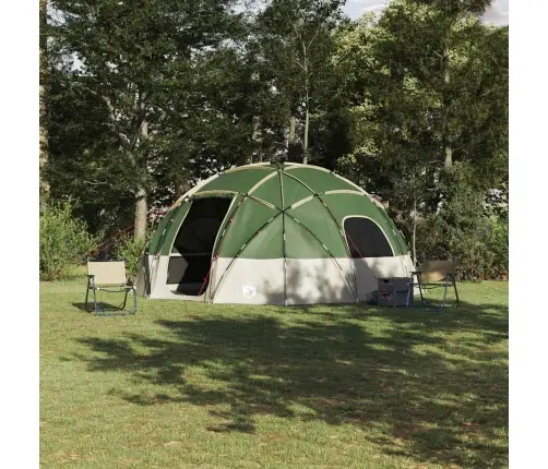 Telts Ar Jumtu Ar Gaisa Ventilāciju Zaļa Lieli Vidaxl