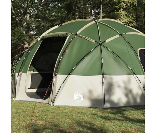 Telts Ar Jumtu Ar Gaisa Ventilāciju Zaļa Lieli Vidaxl