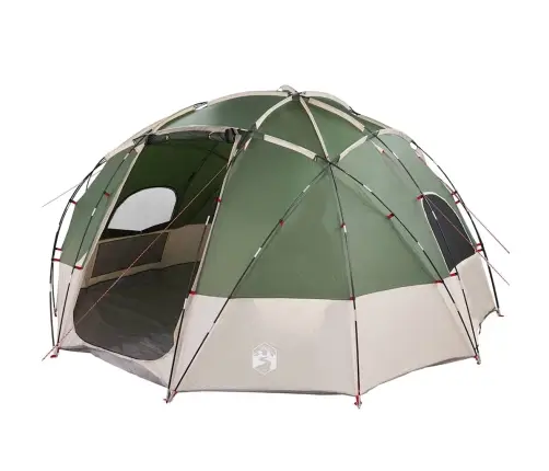 Telts Ar Jumtu Ar Gaisa Ventilāciju Zaļa Lieli Vidaxl