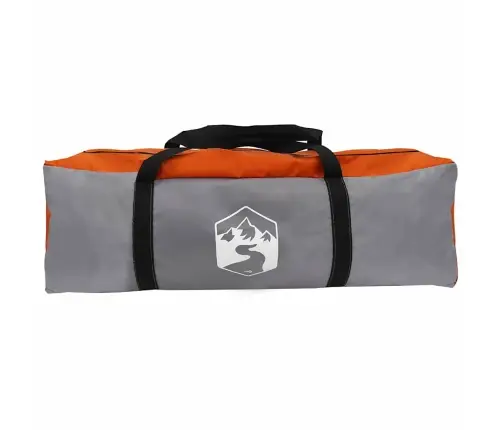 Rattahoidla Telk Katusega Hall Ja Oranž 256 X 222 X 182 Cm