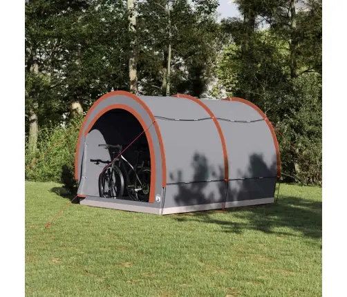 Rattahoidla Telk Katusega Hall Ja Oranž 256 X 222 X 182 Cm