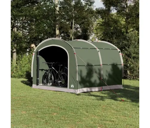 Palapinė Su Stogu Žalia 268 X 240 X 191 Cm Poliesteris