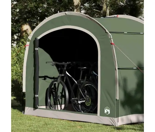 Palapinė Su Stogu Žalia 268 X 240 X 191 Cm Poliesteris