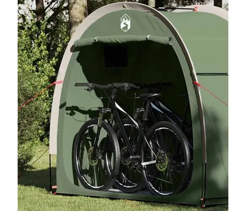 Aizmugures Uzglabāšanas Telts Ar Jumtu Zaļa 210 X 90 X 174 Cm Vidaxl