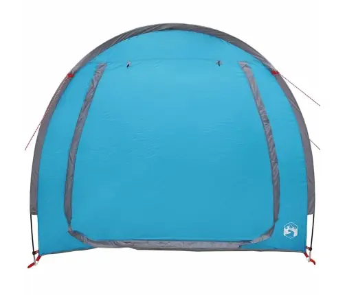 Velosipēdu Uzglabāšanas Telts Ar Jumtu Ar Uzglabāšanu Ar Gaisa Ventilāciju Zila Vidaxl