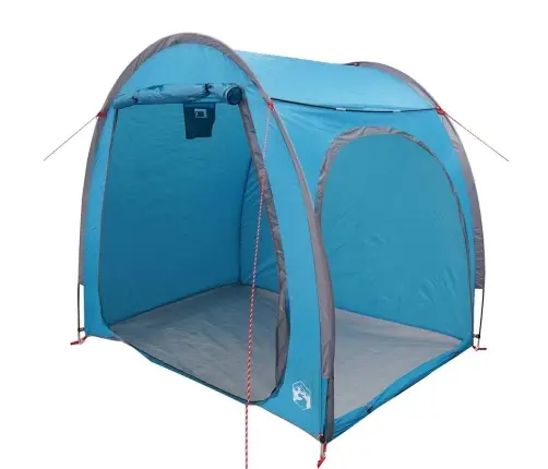 Velosipēdu Uzglabāšanas Telts Ar Jumtu Ar Uzglabāšanu Ar Gaisa Ventilāciju Zila Vidaxl