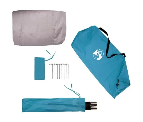 Velosipēdu Uzglabāšanas Telts Ar Jumtu Ar Uzglabāšanu Ar Gaisa Ventilāciju Zila Vidaxl