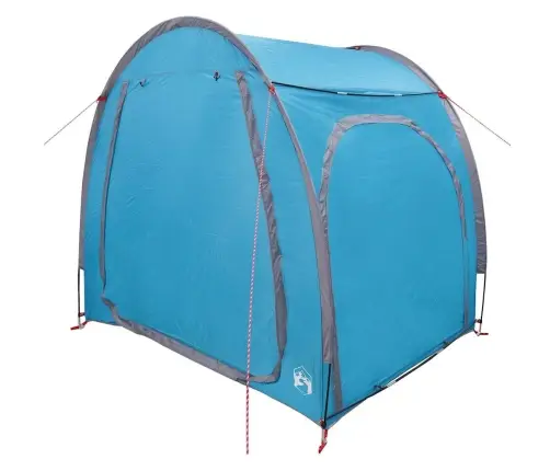 Velosipēdu Uzglabāšanas Telts Ar Jumtu Ar Uzglabāšanu Ar Gaisa Ventilāciju Zila Vidaxl