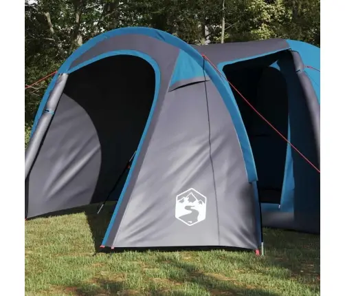 Kupola Telts Ar Jumtu Ar Uzglabāšanu Ar Gaisa Ventilāciju Zila 384 X 254 X 170 Cm Vidaxl