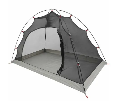 Palapinė Su Stogu Su Saugykla Pilka Ir Juoda 236 X 150 X 136 Cm