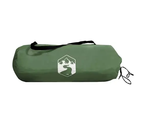 Telts Ar Jumtu Cits Ar Gaisa Ventilāciju Zaļš Un Melns 190 X 150 X 185 Cm Vidaxl