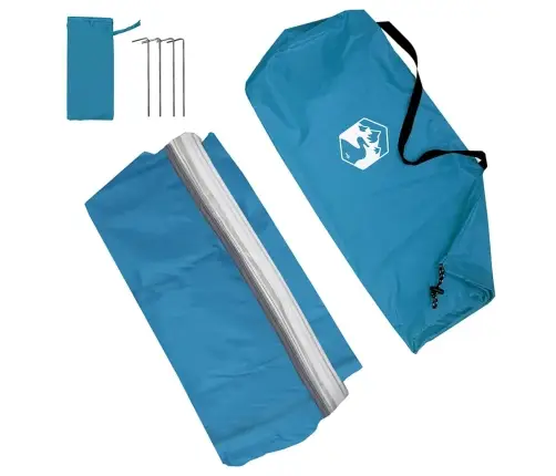 Telts Ar Jumtu Cits Ar Gaisa Ventilāciju Zils Un Melns 190 X 150 X 185 Cm Vidaxl