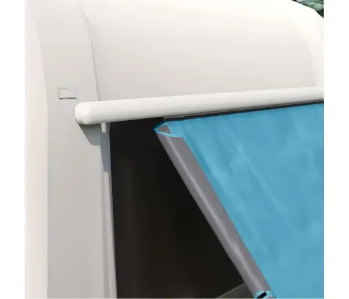 Telts Ar Jumtu Cits Ar Gaisa Ventilāciju Zils Un Melns 190 X 150 X 185 Cm Vidaxl