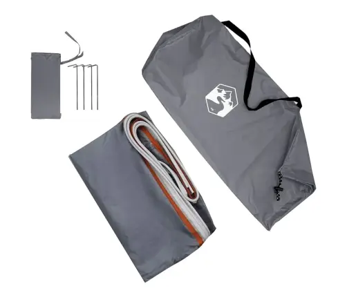 Bagažinės Palapinė Pilka Ir Oranžinė 190 X 150 X 185 Cm Tafta