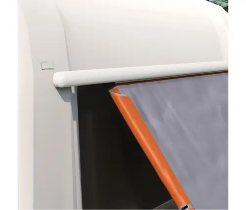 Bagažinės Palapinė Pilka Ir Oranžinė 190 X 150 X 185 Cm Tafta