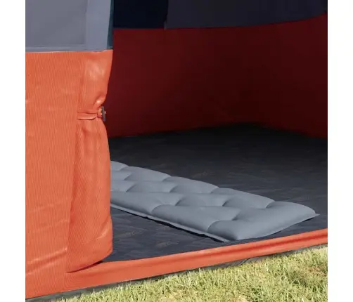 Telts Ar Jumtu Cits Pelēks Un Oranžs Un Melns Vidaxl