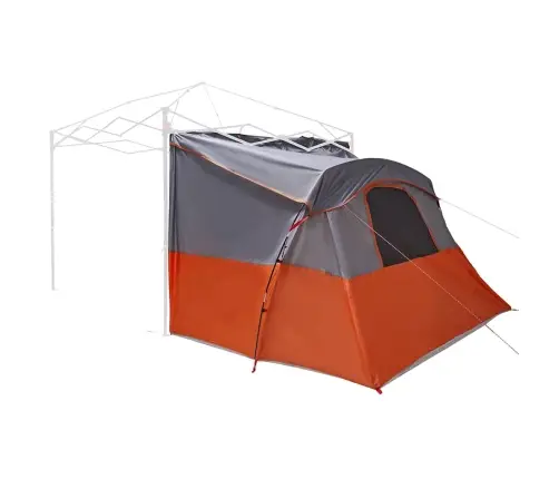 Telts Ar Jumtu Cits Pelēks Un Oranžs Un Melns Vidaxl