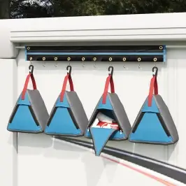 Uzglabāšanas Soma Pelēks Zils Sarkans 24 X 16 X 24 Cm Oksforda Vidaxl