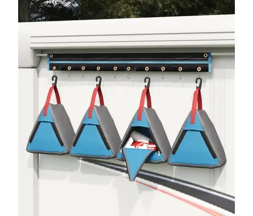 Laikymo Maišelis Pilka Mėlyna Raudona 24 X 16 X 24 Cm Oksfordas