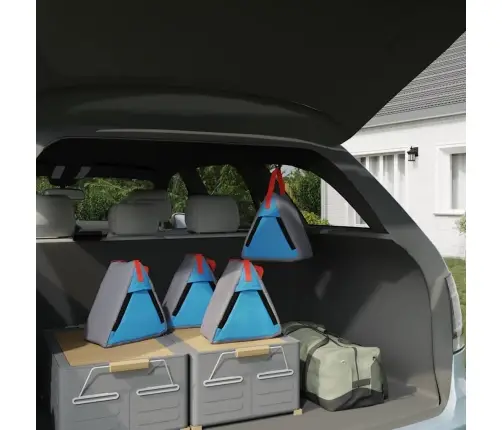 Laikymo Maišelis Pilka Mėlyna Raudona 24 X 16 X 24 Cm Oksfordas