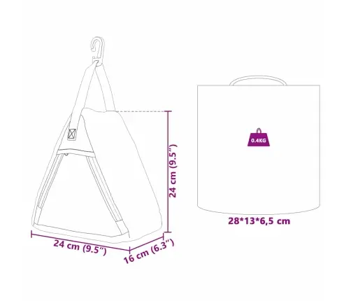Laikymo Maišelis Pilka Mėlyna Raudona 24 X 16 X 24 Cm Oksfordas