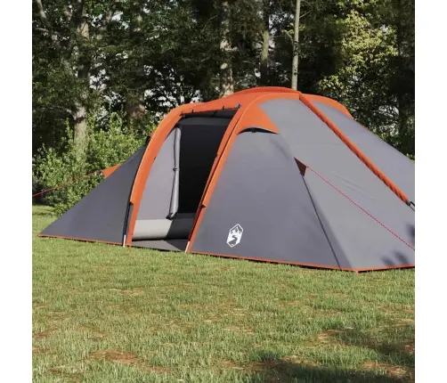 Tunelinė Palapinė Pilka Ir Oranžinė 510 X 240 X 156 Cm Tafta