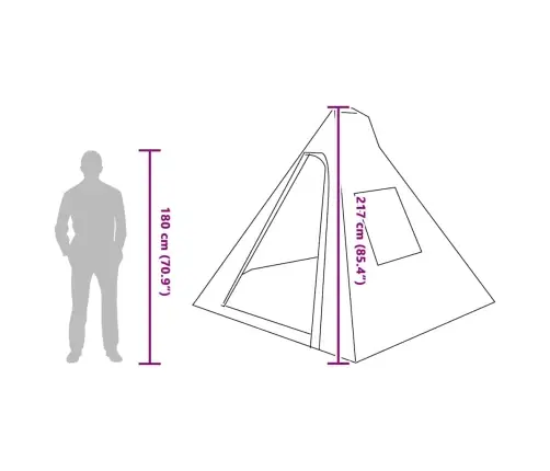 Palapinė Kita Mėlyna Ir Juoda 383 X 338 X 217 Cm Poliesteris