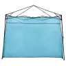 Telts Ar Jumtu Cits Ar Gaisa Ventilāciju Regulējams Zils Un Melns 303 X 303 Cm Vidaxl