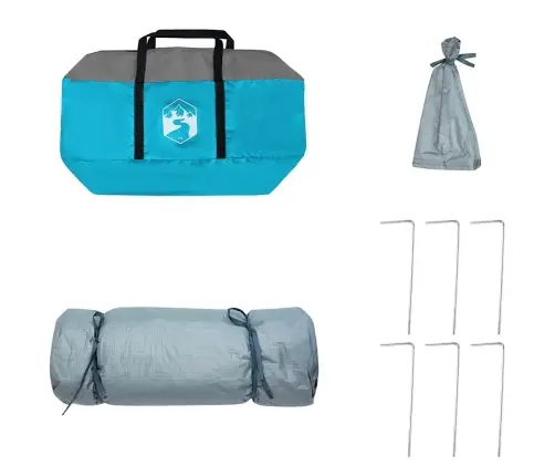 Vidinė Palapinė Su Stogu Mėlyna 290 X 288 X 234 Cm Tafta