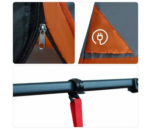 Acs Iekšējā Telts Pelēka 290 X 288 Cm Vidaxl