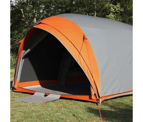 Tunelinė Palapinė Pilka Ir Oranžinė 410 X 285 X 198 Cm Tafta