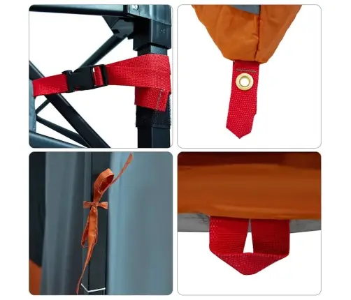 Acs Iekšējā Telts Pelēka 291 X 291 Cm Vidaxl